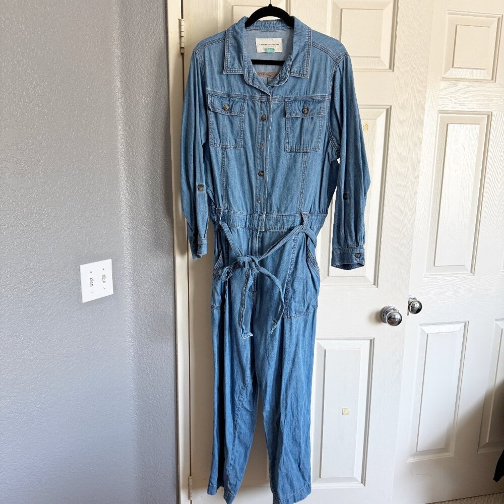 Anthropologie Pilcro Denim Jumpsuit Size 2x